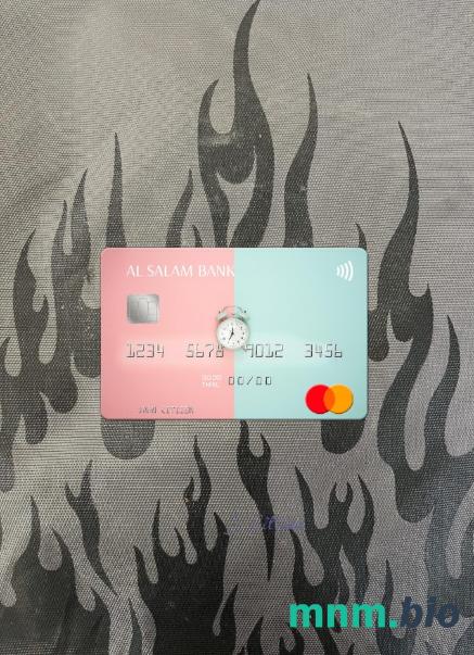 Algeria Al Salam bank wygląd zdjęcia mastercard skan PSD + zdjęcie